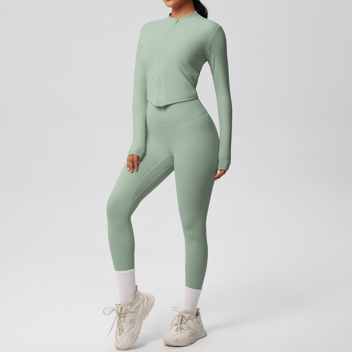 High Waist Nude Feel Yoga Set - Solbana