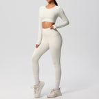 High Elastic Brushed Yoga Two Piece Set - Solbana