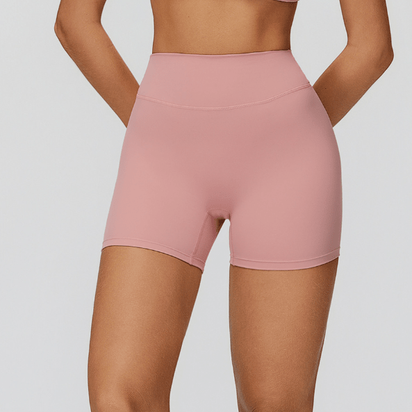 High Waist V Back Quick Dry Yoga Shorts - Solbana