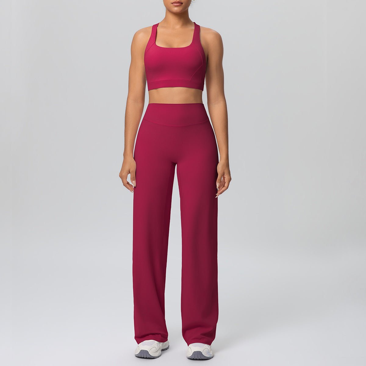 Seamless Cross Strap Yoga Set - Solbana