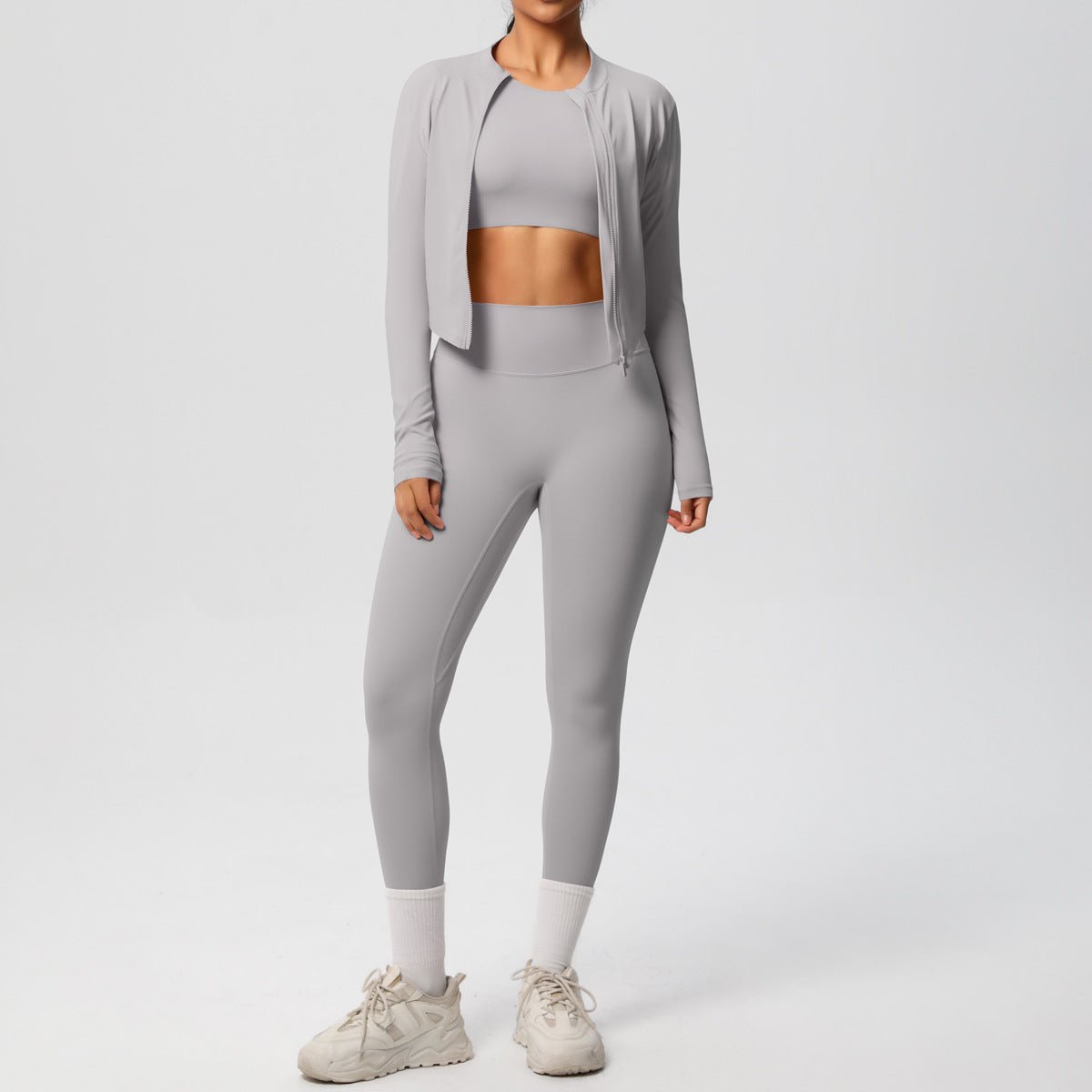 High Waist Nude Feel Yoga Set - Solbana