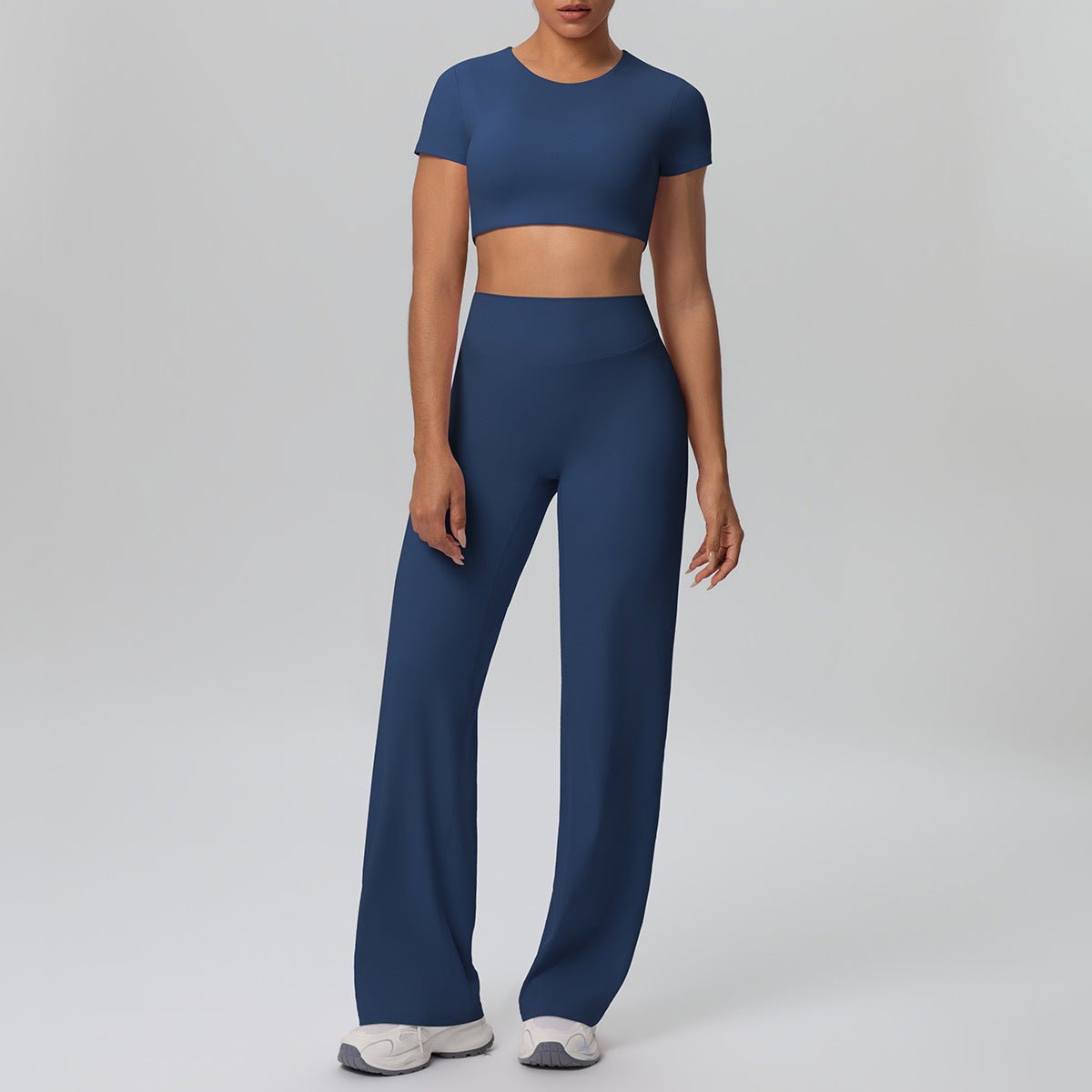 Nude Feel Short Sleeve Yoga Set - Solbana