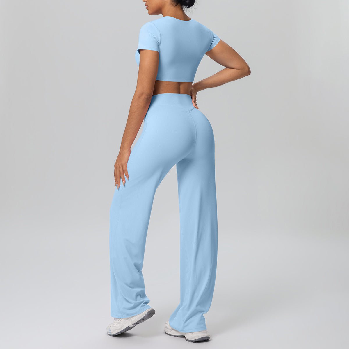 Nude Feel Short Sleeve Yoga Set - Solbana