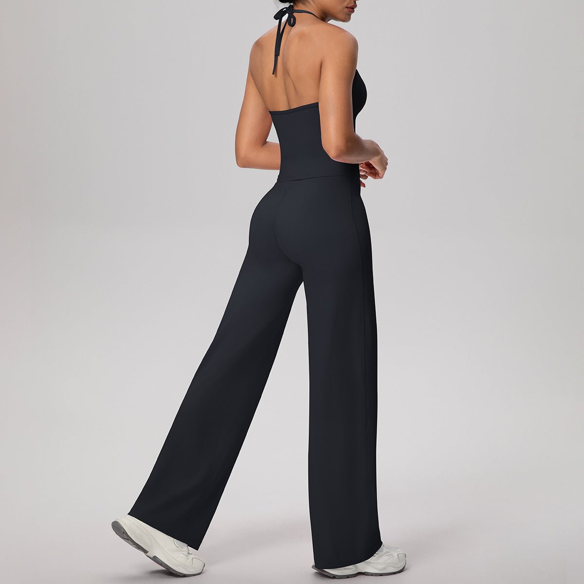 Lace Strap Yoga Set with Straight Fit Pants - Solbana