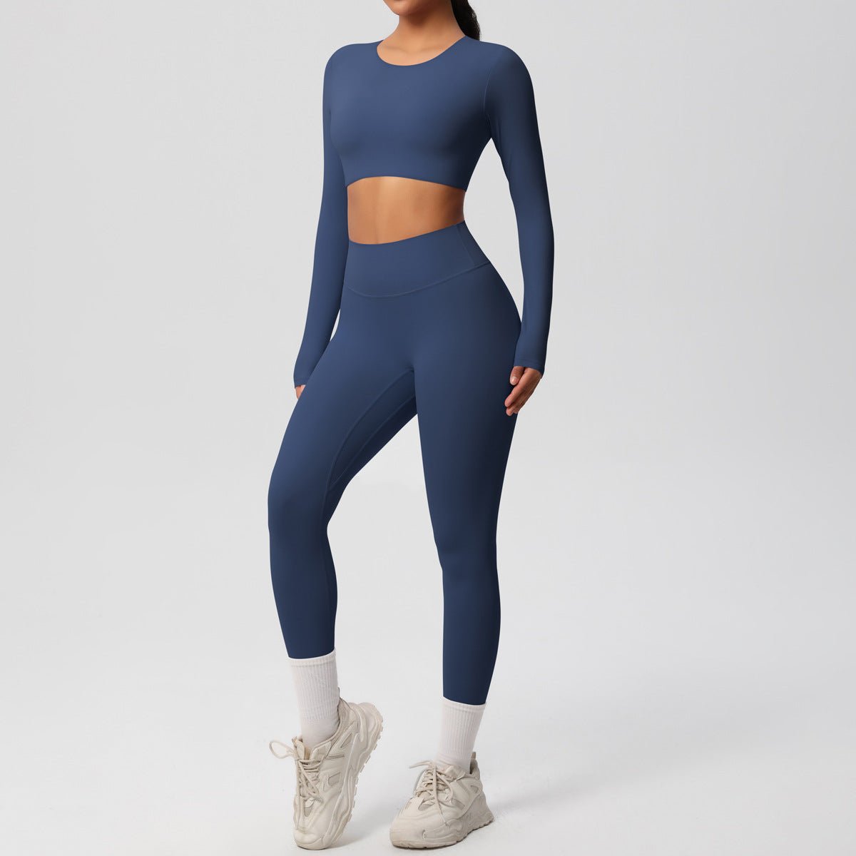 Breathable Long Sleeve Yoga Set - Solbana