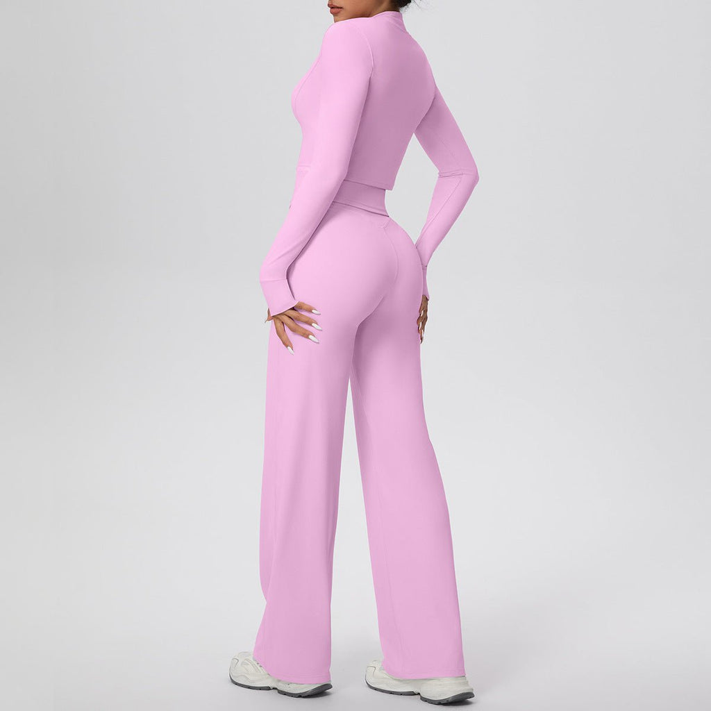Women's Zip Yoga 3 Piece Workout Set - Solbana