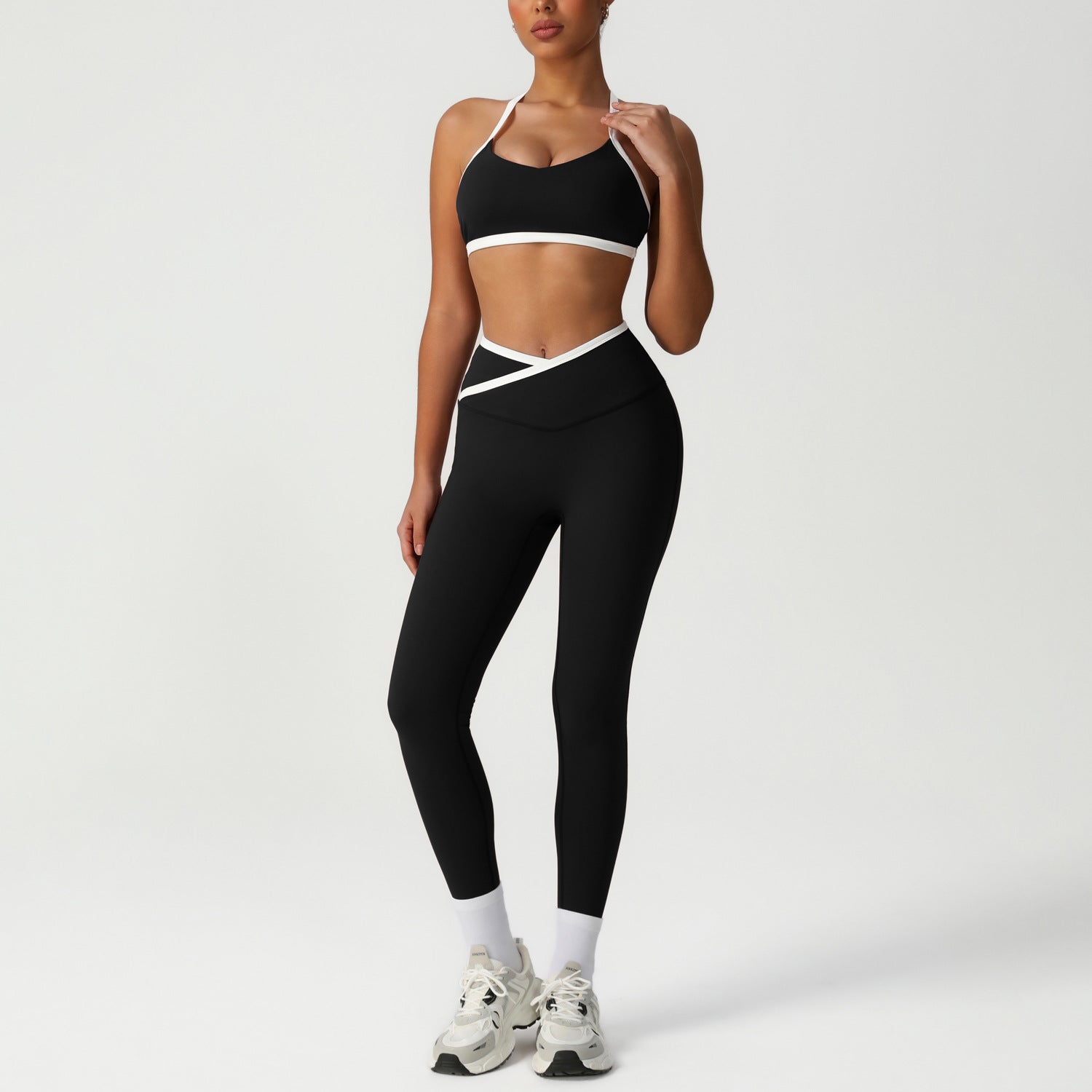 High Waist Peach Hip Yoga Set - Solbana