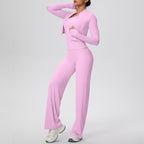 Women's Zip Yoga 3 Piece Workout Set - Solbana