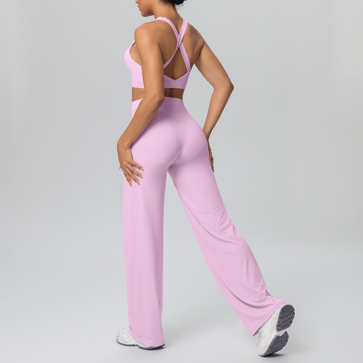 Seamless Cross Strap Yoga Set - Solbana