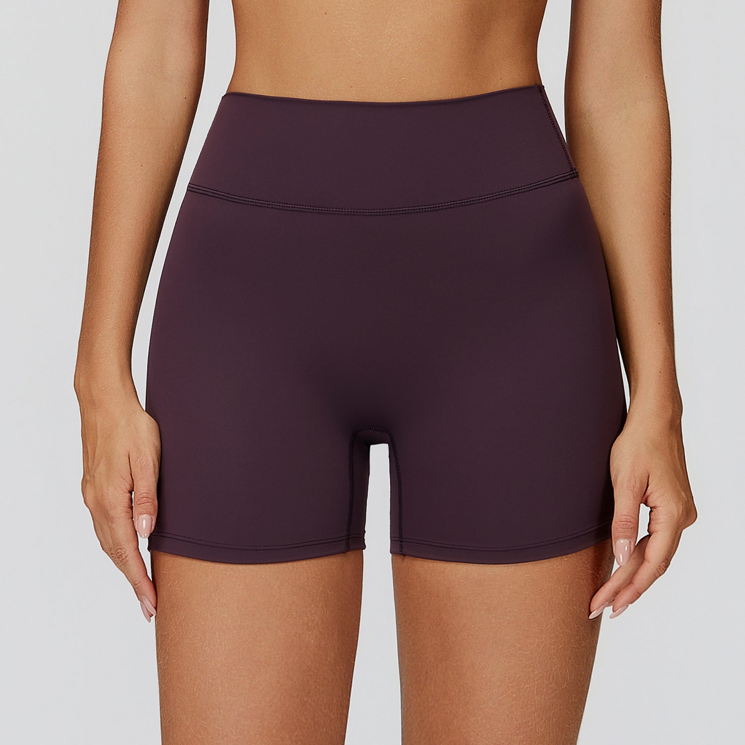 High Waist V Back Quick Dry Yoga Shorts - Solbana