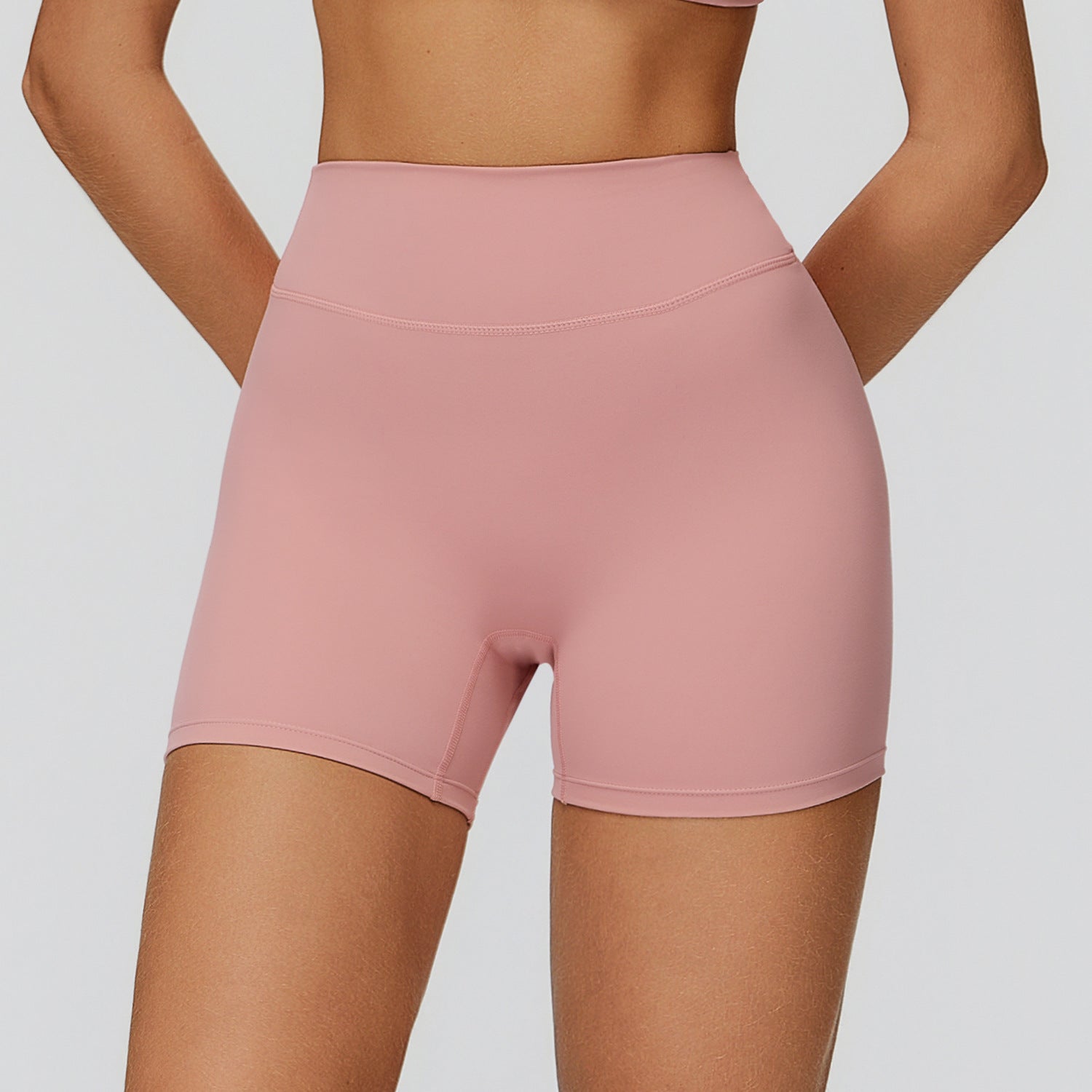 High Waist V Back Quick Dry Yoga Shorts - Solbana