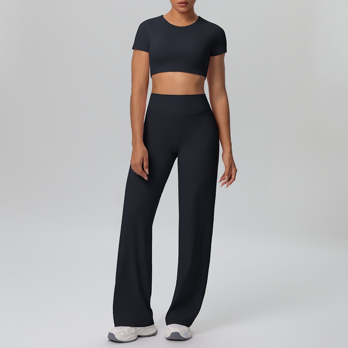 Nude Feel Short Sleeve Yoga Set - Solbana