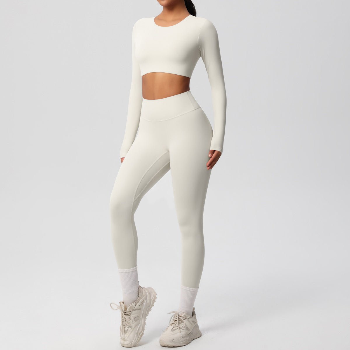 Breathable Long Sleeve Yoga Set - Solbana