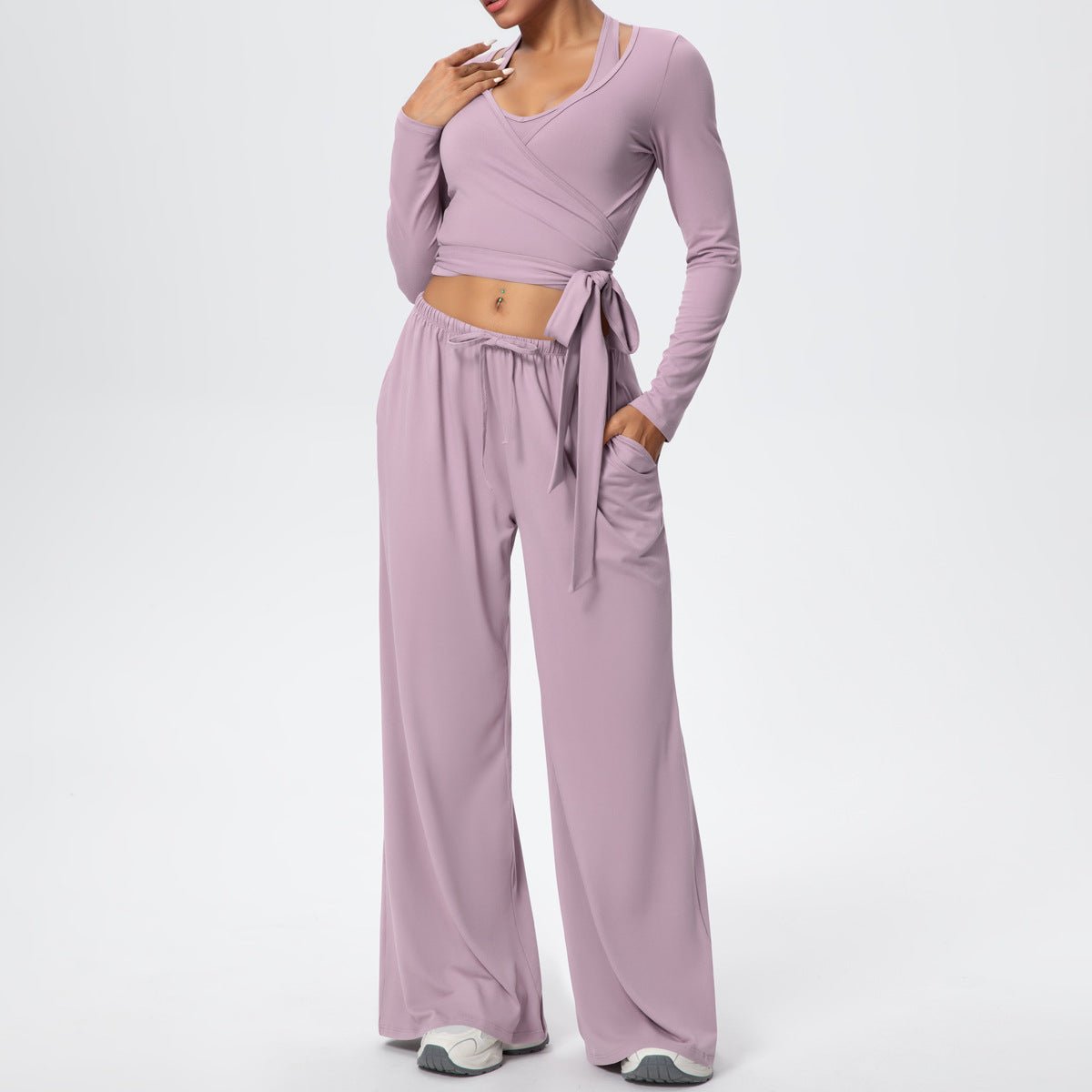 Quick Dry 3 Piece Yoga Set with Back Strap - Solbana