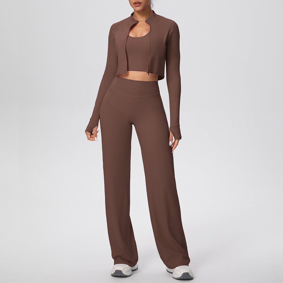 3 Piece Zip Workout Set - Solbana