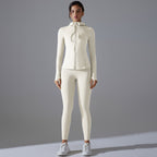 Hooded Zipper Activewear Set - Solbana