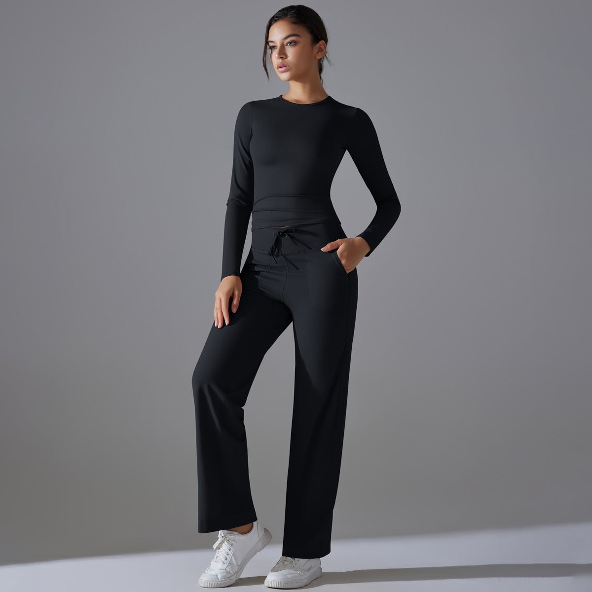 Nude Feel Long Sleeve Yoga Set - Solbana