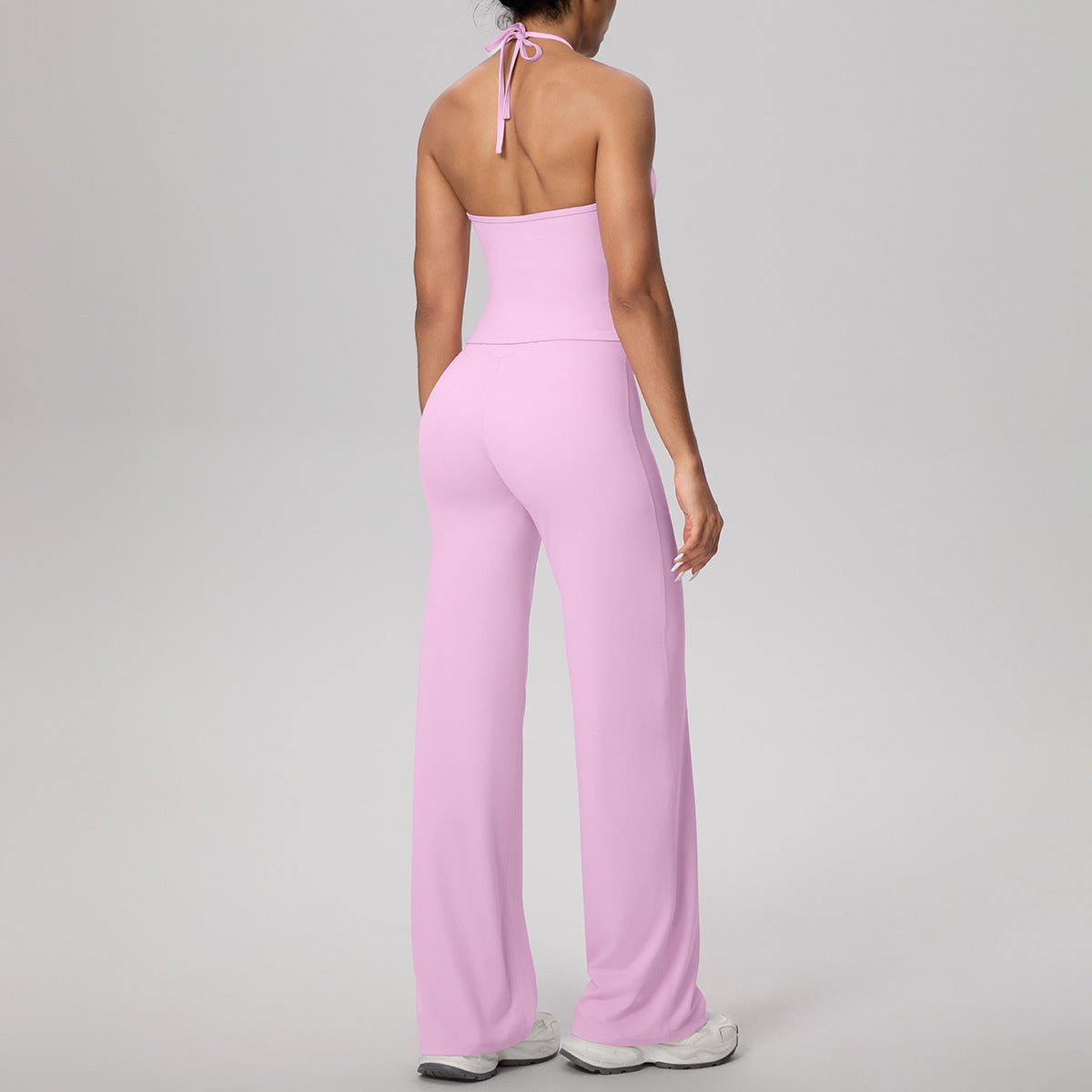 Lace Strap Yoga Set with Straight Fit Pants - Solbana