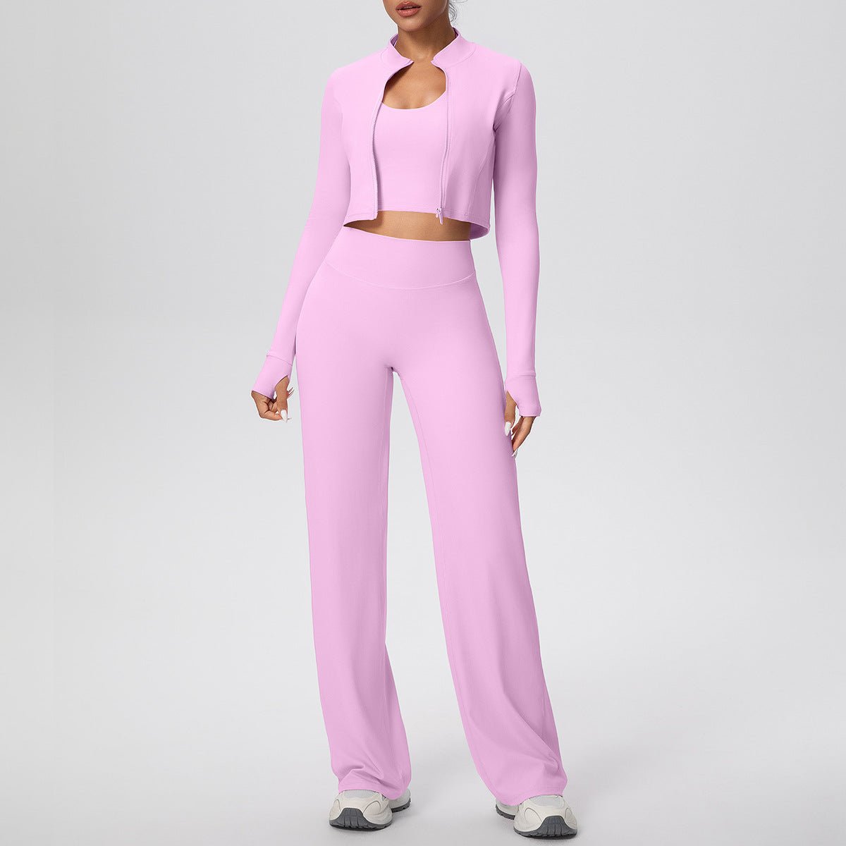 3 Piece Zip Workout Set - Solbana