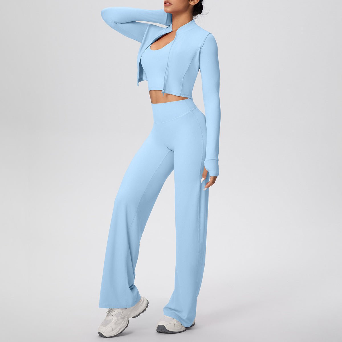 3 Piece Zip Workout Set - Solbana