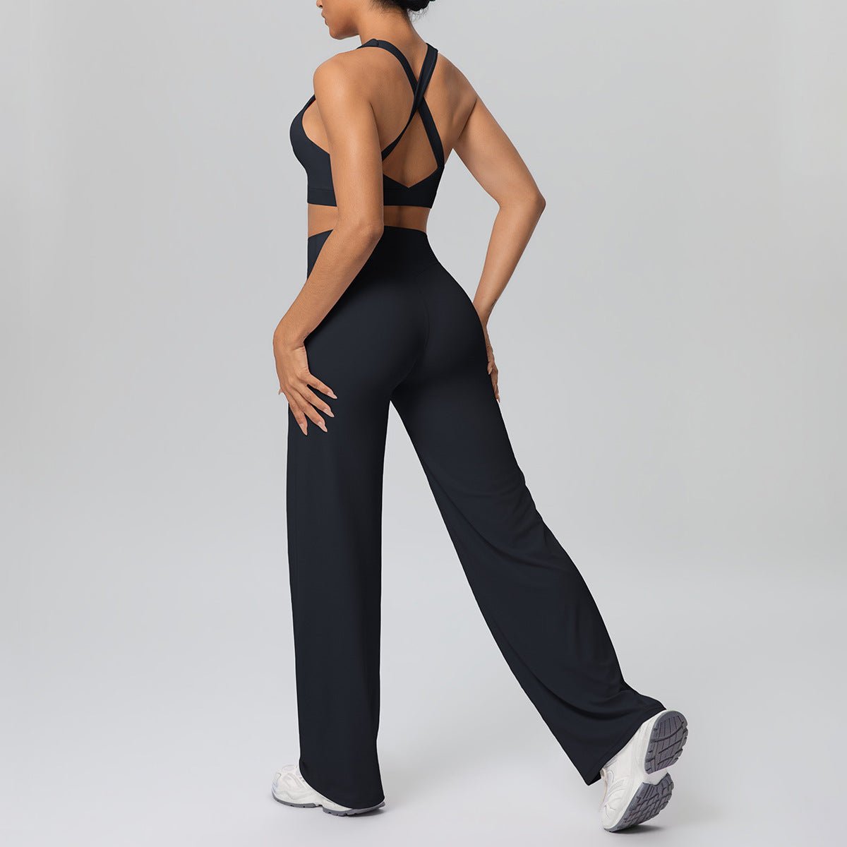 Seamless Cross Strap Yoga Set - Solbana