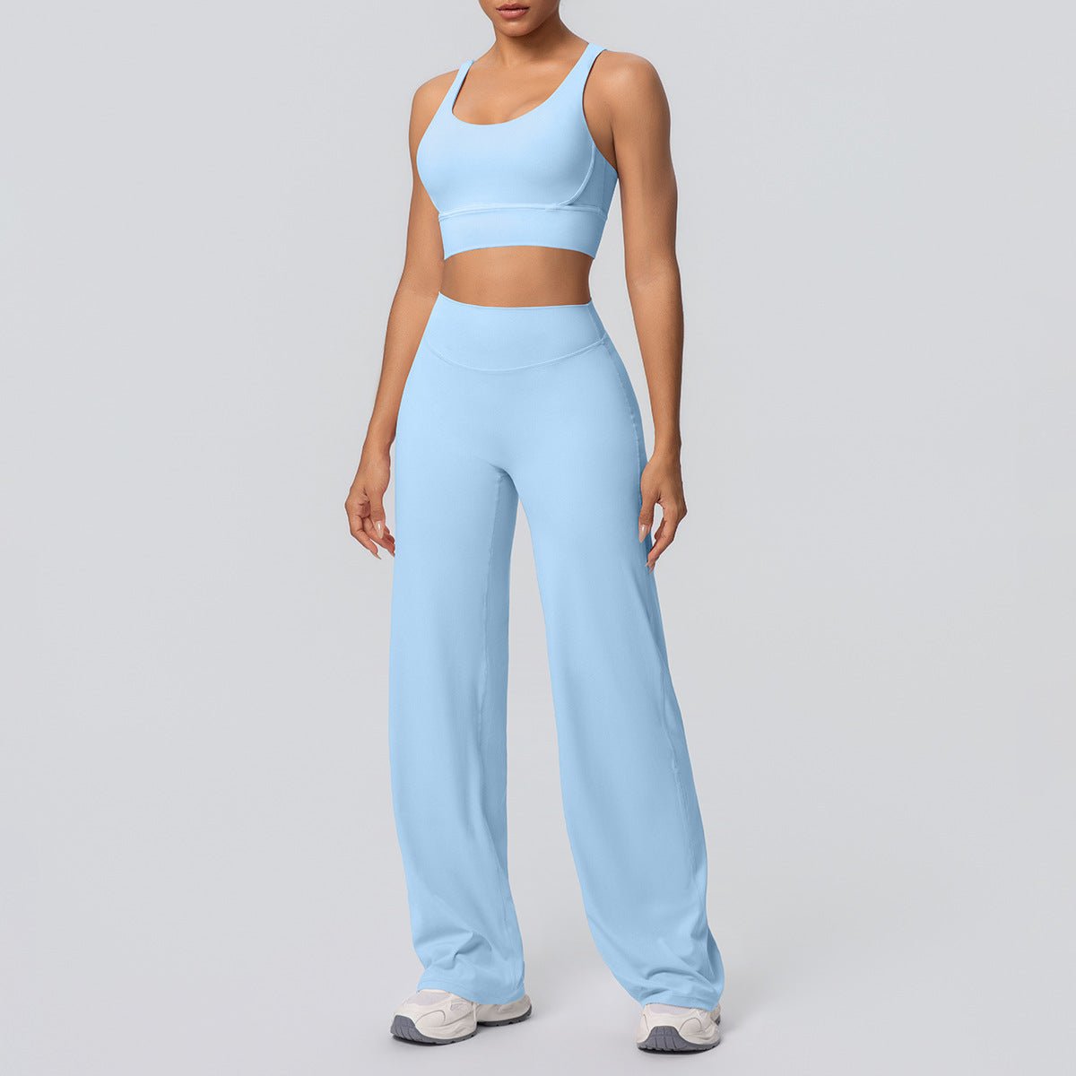 Cross Strap Backless Yoga Set - Solbana