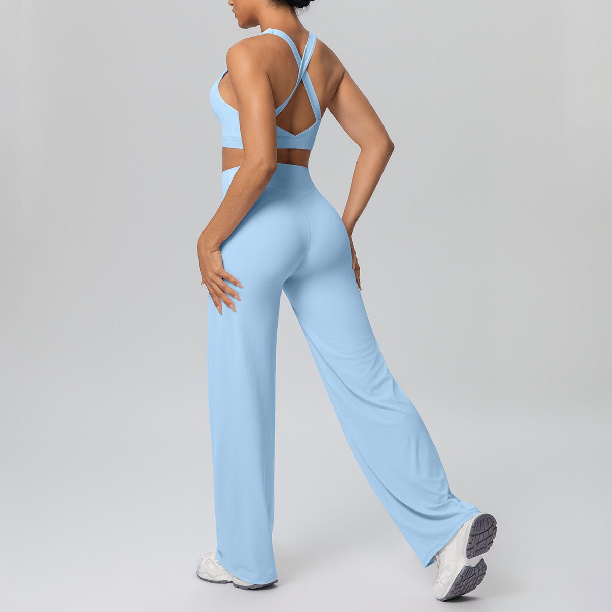 Seamless Cross Strap Yoga Set - Solbana