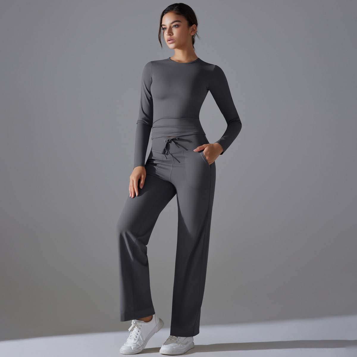 Nude Feel Long Sleeve Yoga Set - Solbana