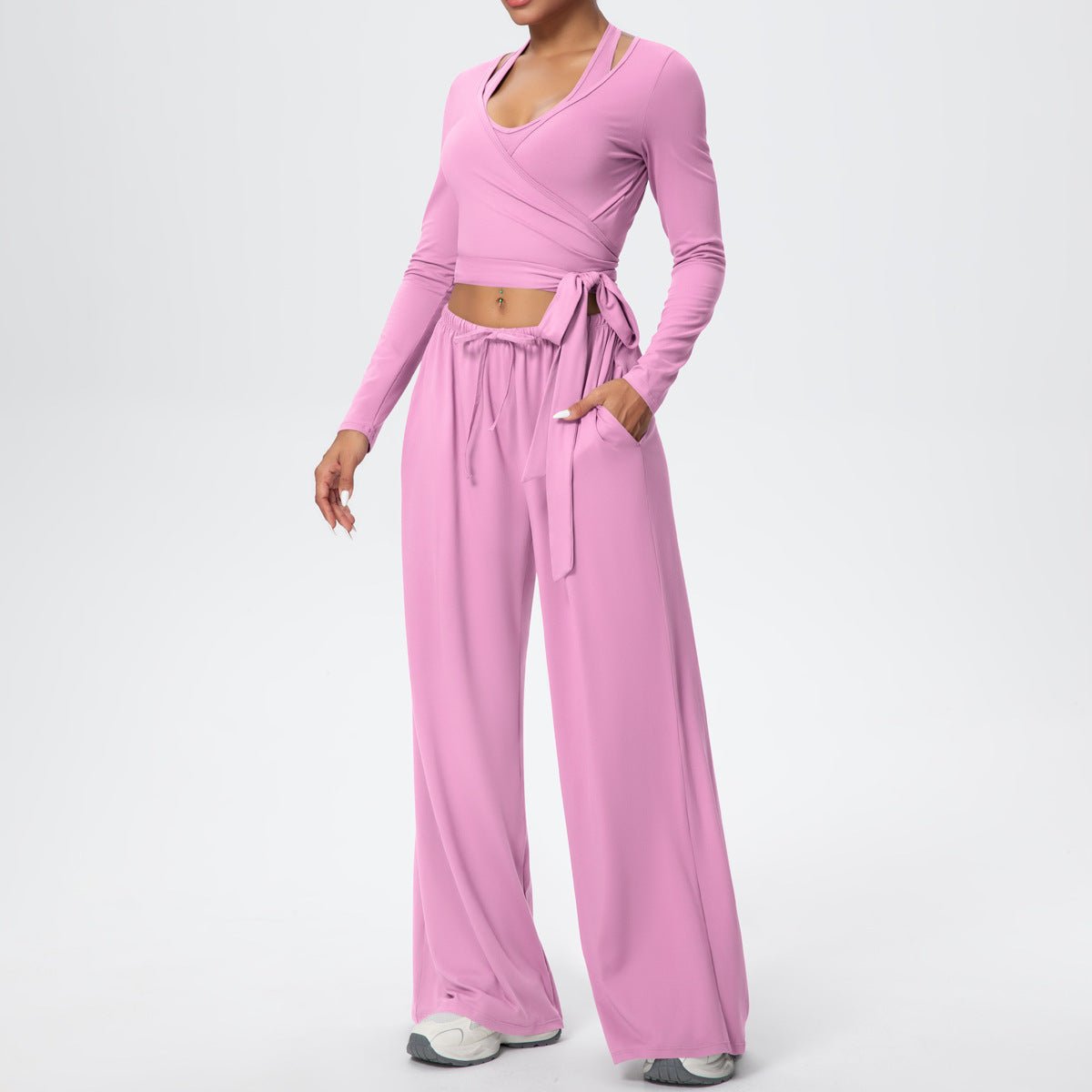 Quick Dry 3 Piece Yoga Set with Back Strap - Solbana