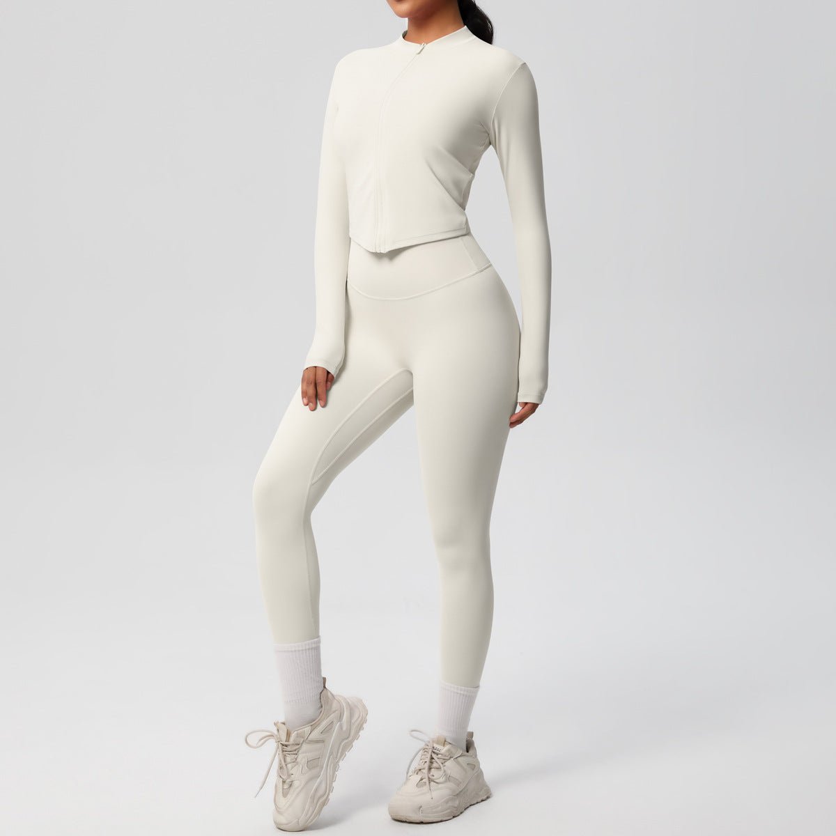High Waist Nude Feel Yoga Set - Solbana
