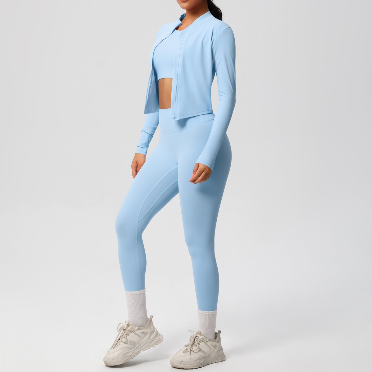 High Waist Nude Feel Yoga Set - Solbana