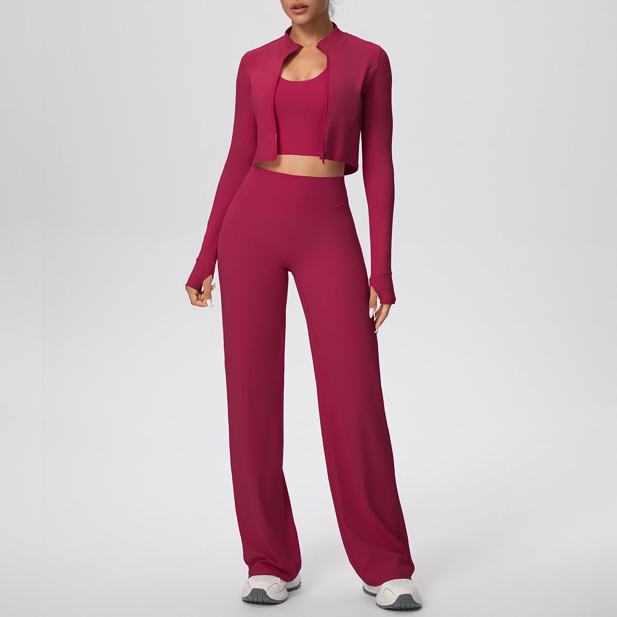 3 Piece Zip Workout Set - Solbana