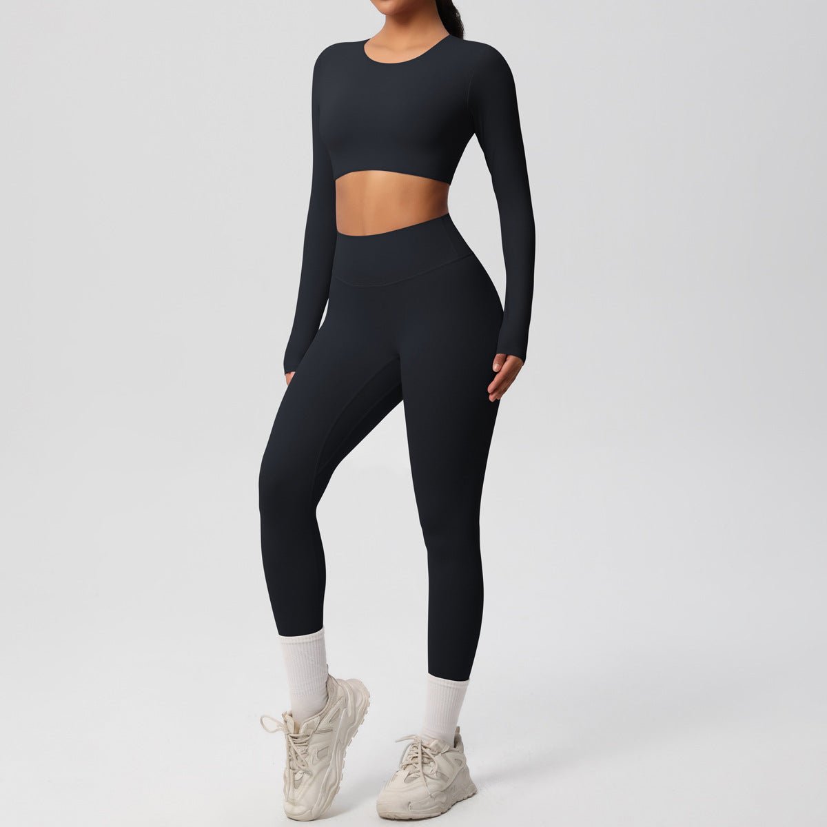 Breathable Long Sleeve Yoga Set - Solbana