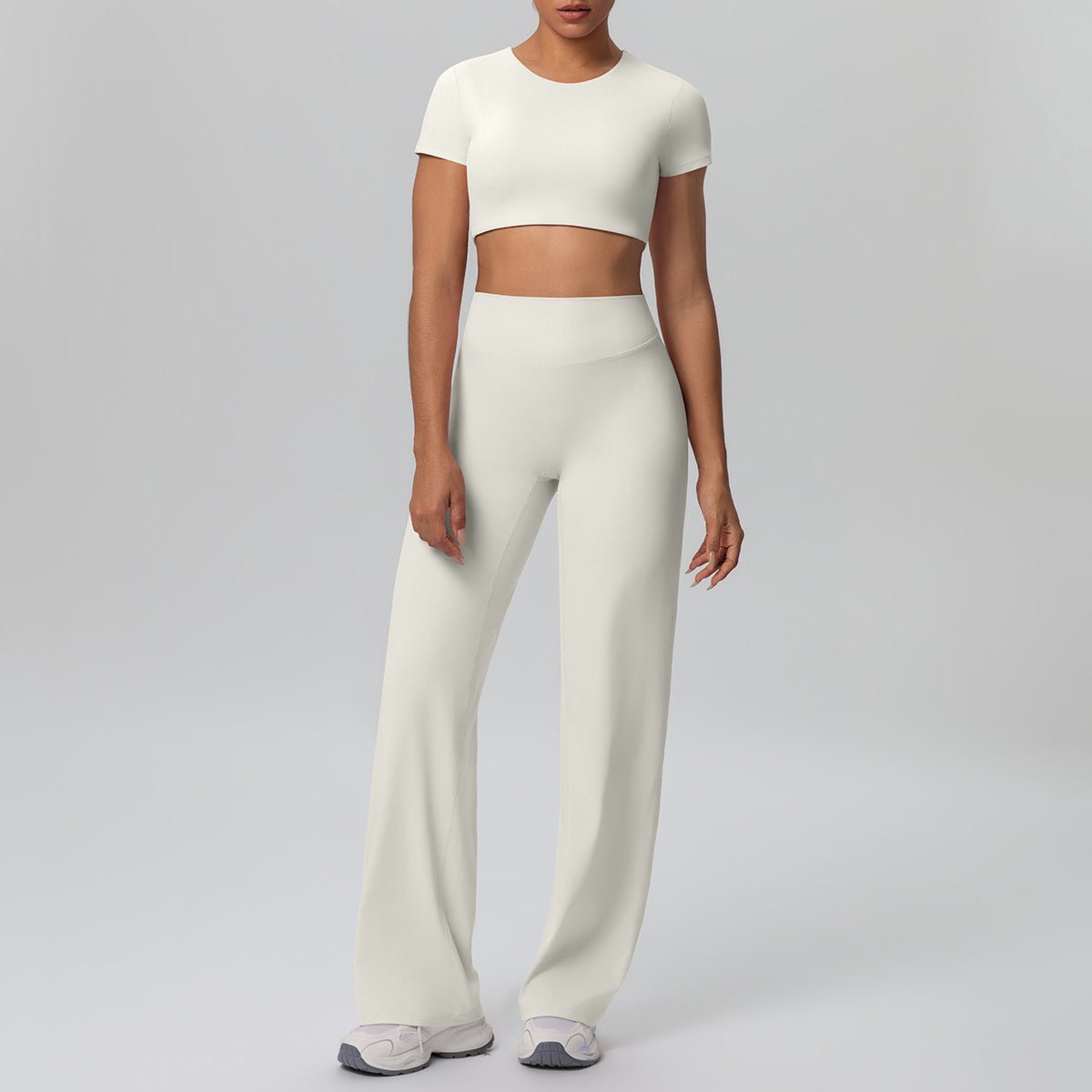 Nude Feel Short Sleeve Yoga Set - Solbana