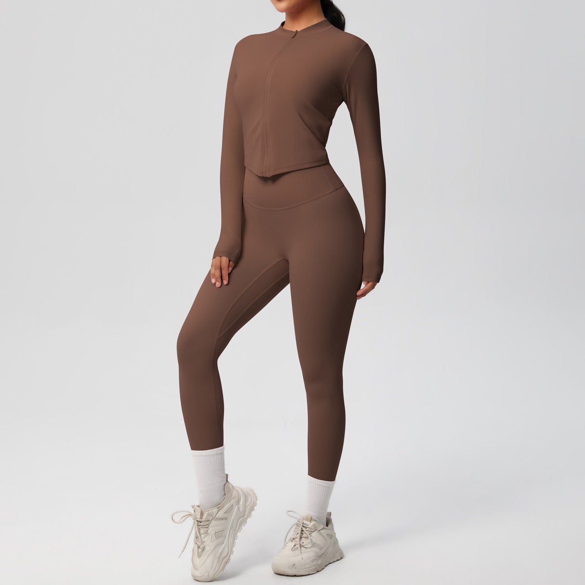 High Waist Nude Feel Yoga Set - Solbana
