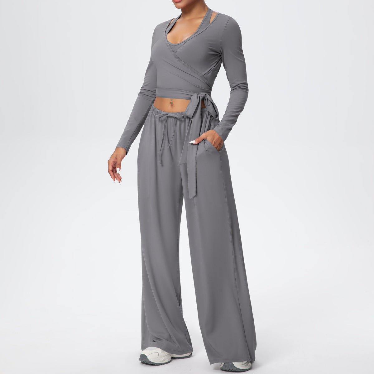 Quick Dry 3 Piece Yoga Set with Back Strap - Solbana