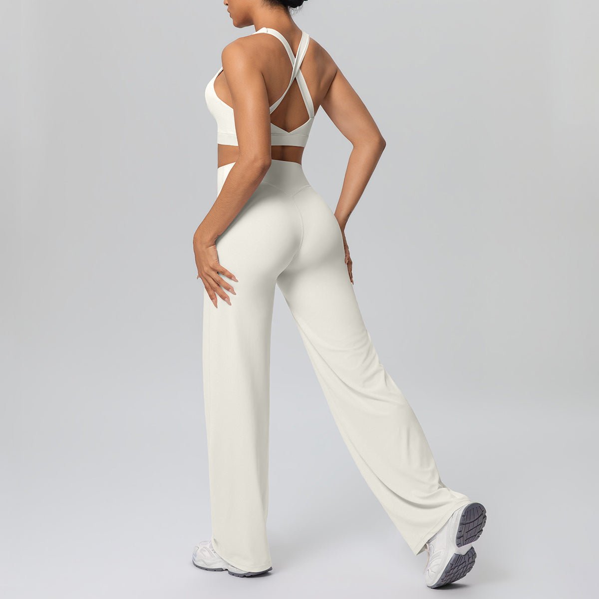 Seamless Cross Strap Yoga Set - Solbana