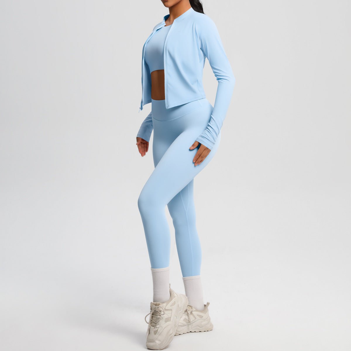 High Waist Nude Feel Yoga Set - Solbana