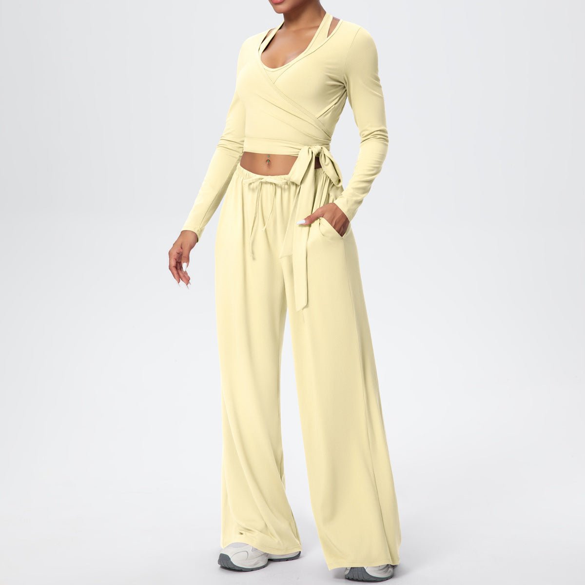 Quick Dry 3 Piece Yoga Set with Back Strap - Solbana