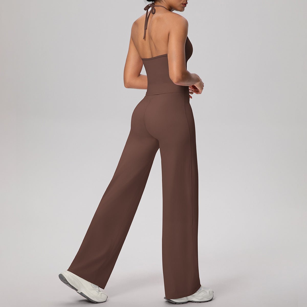 Lace Strap Yoga Set with Straight Fit Pants - Solbana