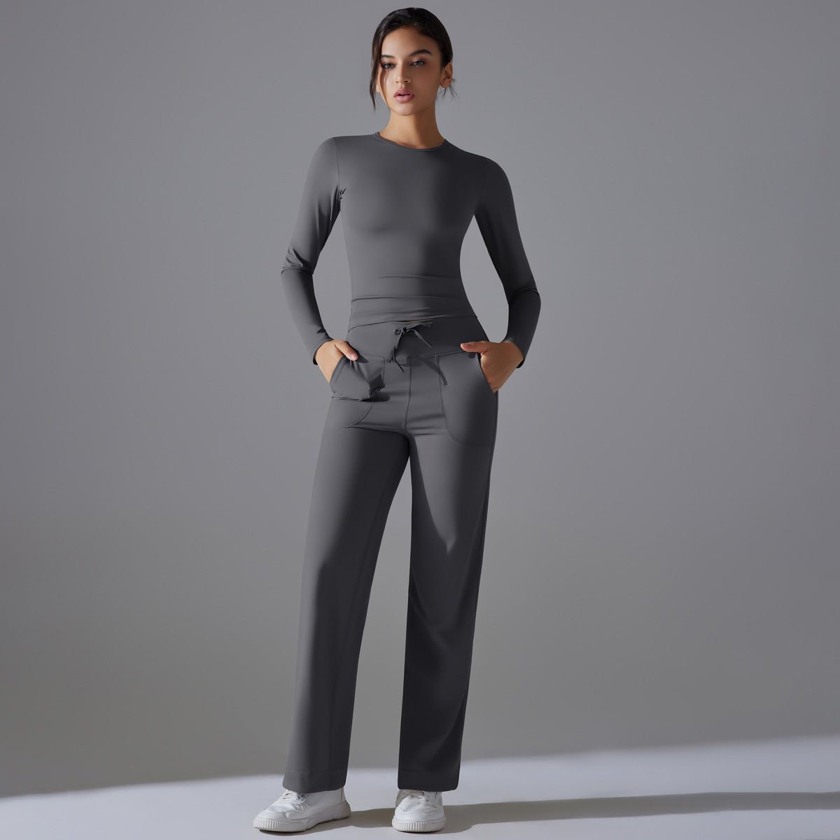 Nude Feel Long Sleeve Yoga Set - Solbana