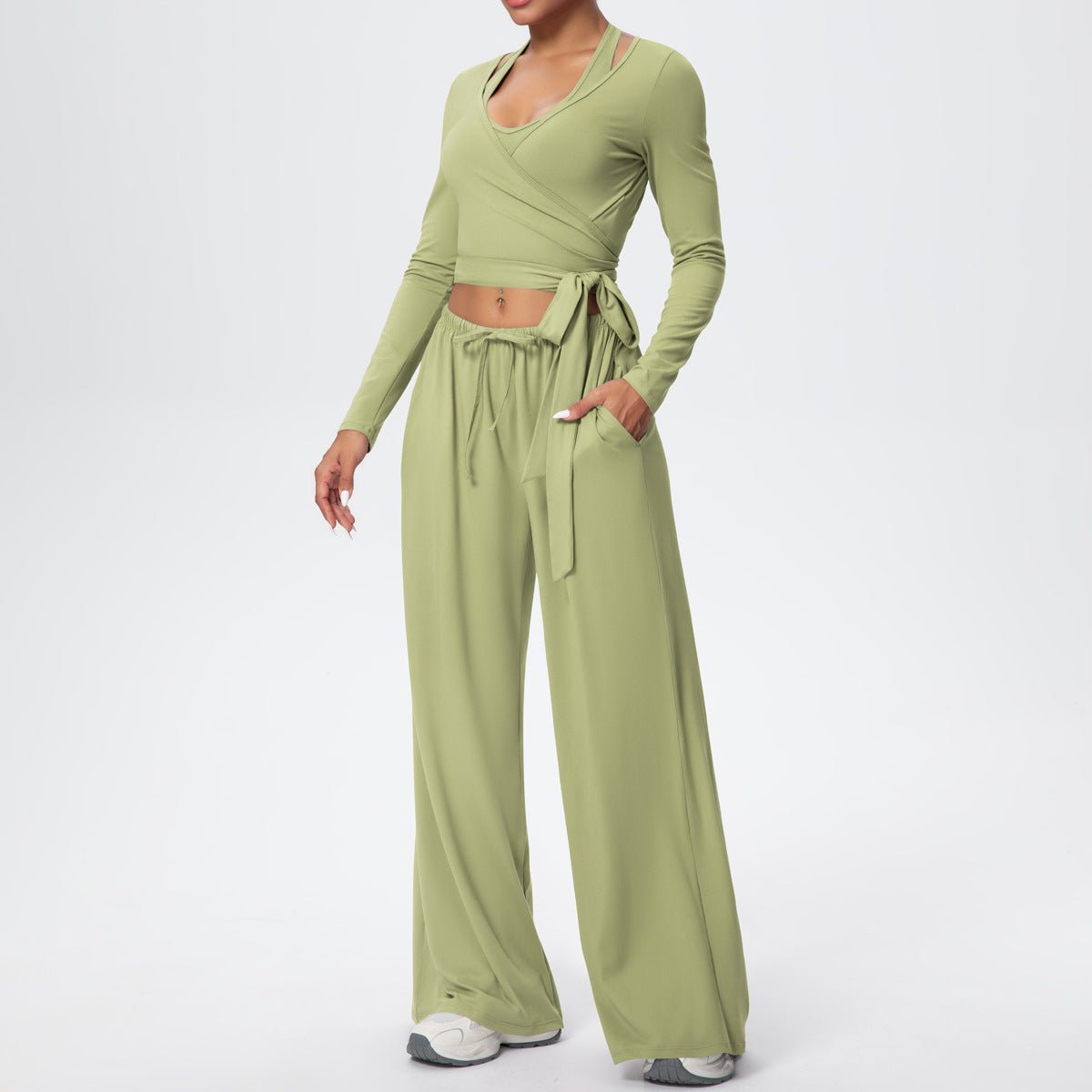 Quick Dry 3 Piece Yoga Set with Back Strap - Solbana