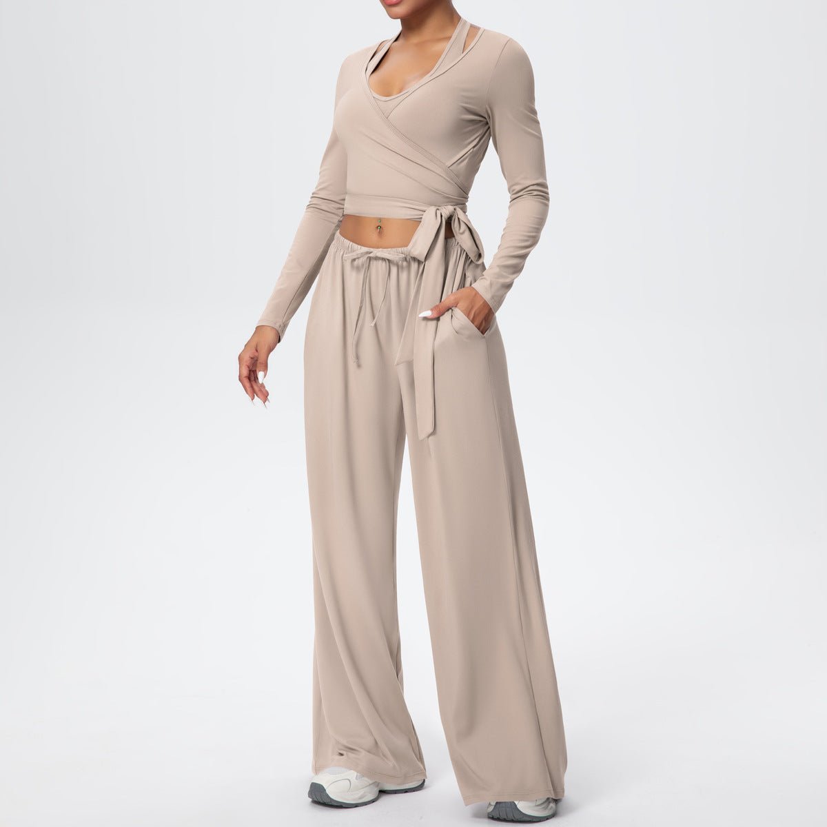 Quick Dry 3 Piece Yoga Set with Back Strap - Solbana