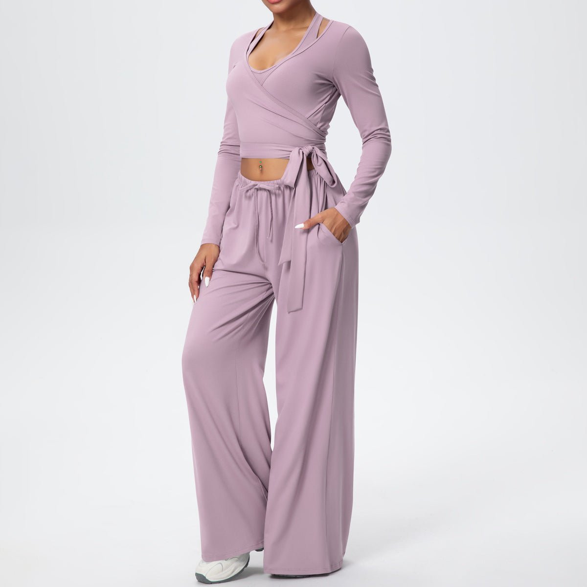 Quick Dry 3 Piece Yoga Set with Back Strap - Solbana
