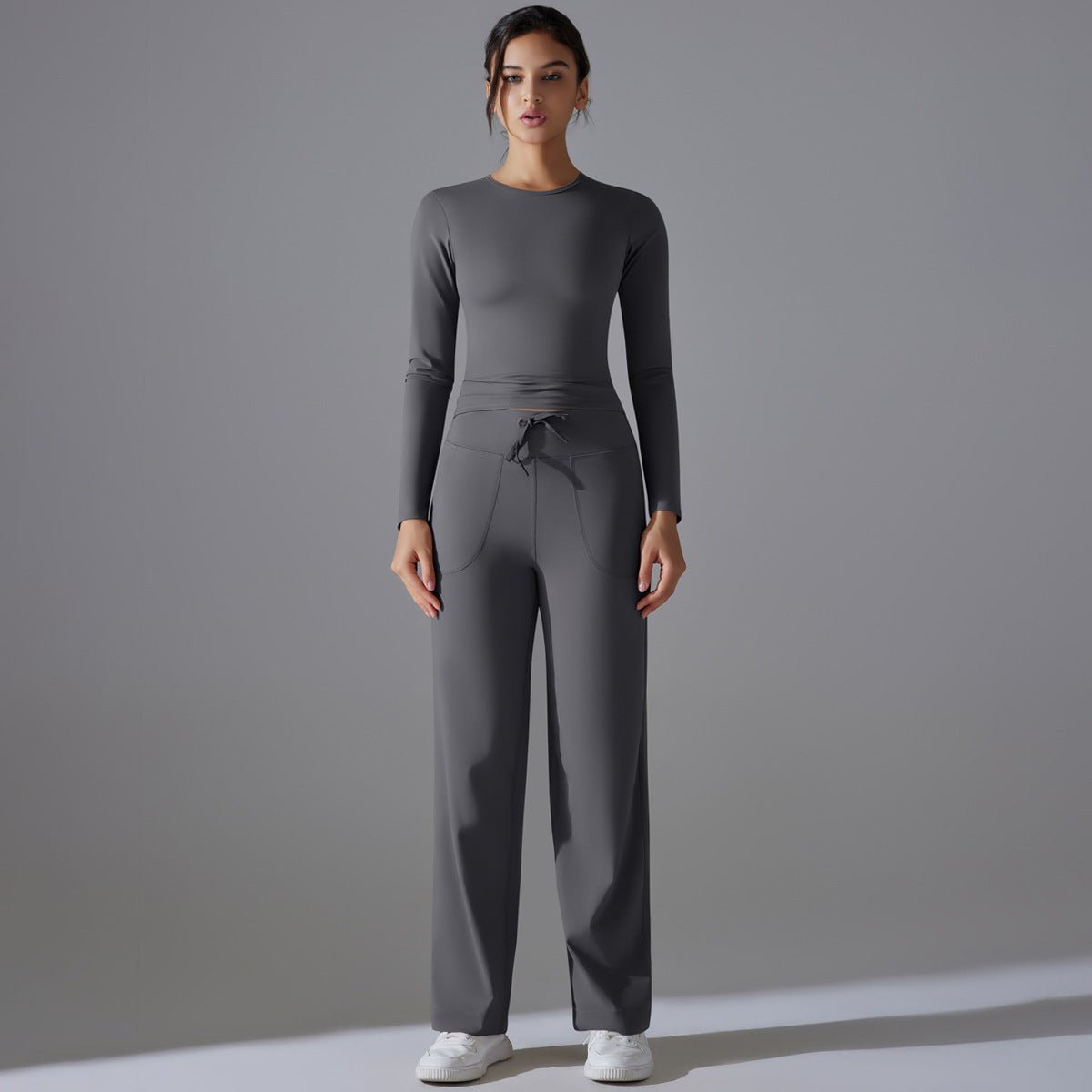 Nude Feel Long Sleeve Yoga Set - Solbana
