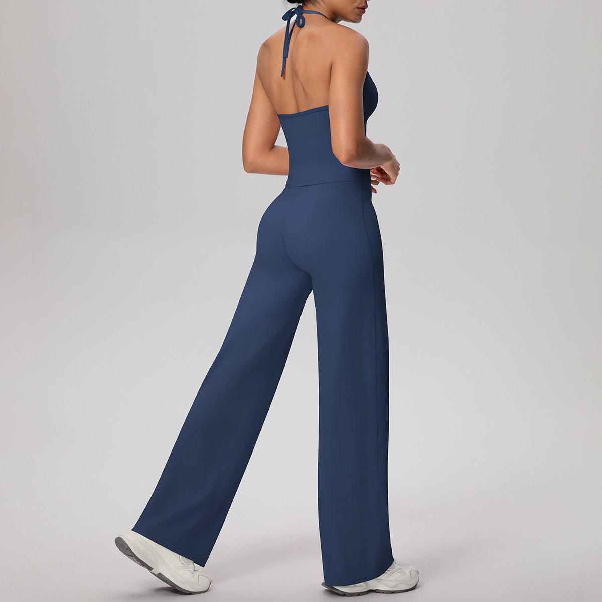 Lace Strap Yoga Set with Straight Fit Pants - Solbana