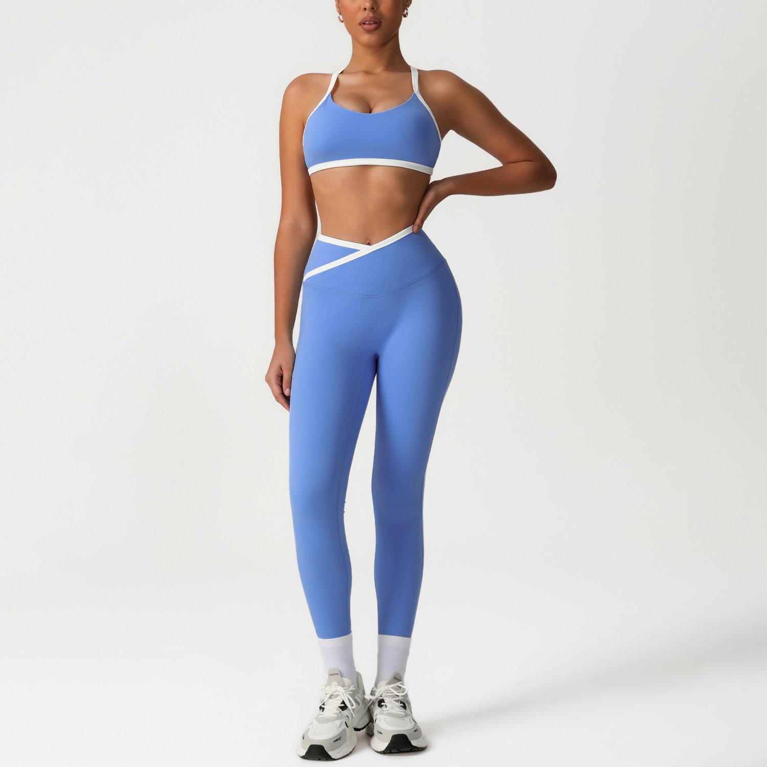High Waist Peach Hip Yoga Set - Solbana