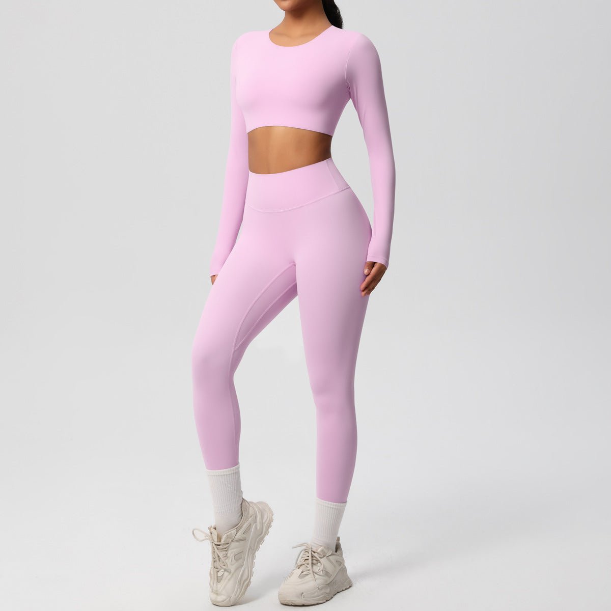 Breathable Long Sleeve Yoga Set - Solbana
