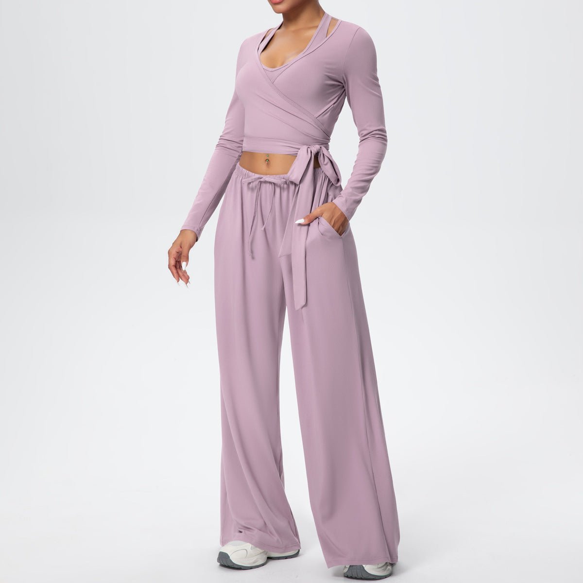 Quick Dry 3 Piece Yoga Set with Back Strap - Solbana