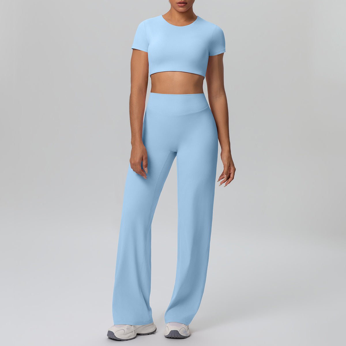 Nude Feel Short Sleeve Yoga Set - Solbana
